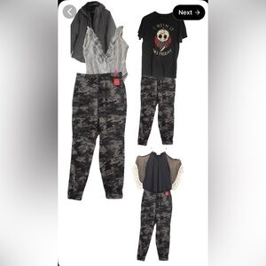 Spanx Camo Twill Cargo Jogger Pants Sz L Pull on Stretch NWT Baddie Western